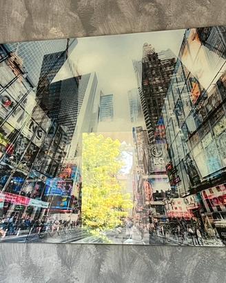 Quadro moderno in vetro New York