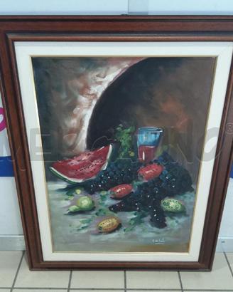 QUADRO E. VITALE NATURA MORTA ANGURIA E CALICE