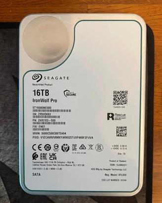 Seagate Ironwolf Pro 16Tb ST16000NE000 Hard Disk