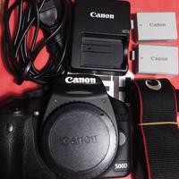 Canon Eos 500D, 2 batt., cover, telecomando