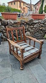 Poltrona stile fratino/tirolese