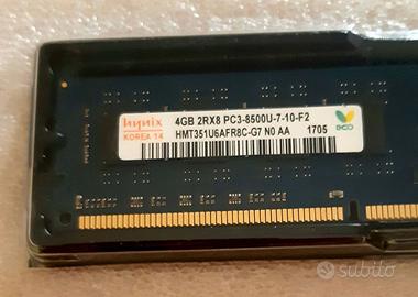 RAM DDR3 8gb(2x4) Hynix PC3-8500 1066Mhz -(RM03)