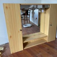 Mobiletto specchio bagno