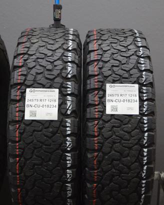 2 Pneumatici 245/75 R17 Bf Goodrich All Terrain T/