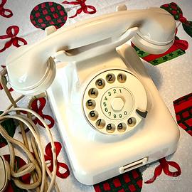 Telefono W48 bianco bachelite marca Krone vintage
