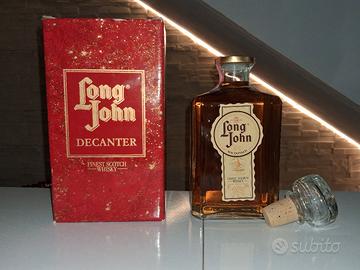 Decanter anni 80 Long John Finest Scotch Whisky 