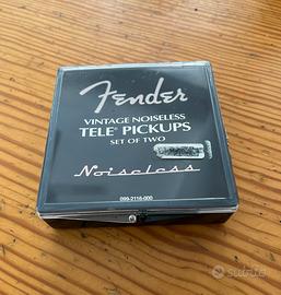 Set 2 Pick Up Fender Tele Vintage Noiseless Nuovi