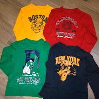 Magliette a Maniche lunghe 4/5 anni