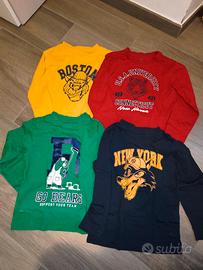 Magliette a Maniche lunghe 4/5 anni