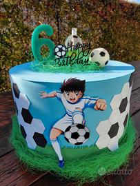 Torta finta capitan Tsubasa
