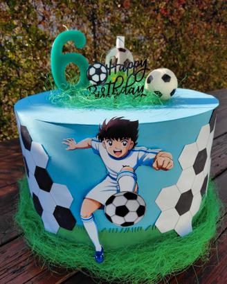 Torta finta capitan Tsubasa