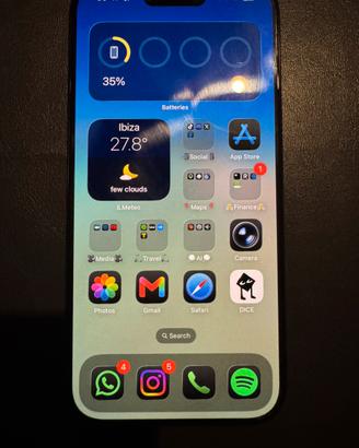 Iphone 15 Pro blu notte + Cover Rimowa blu