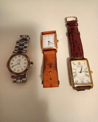 set di 3 orologi 
