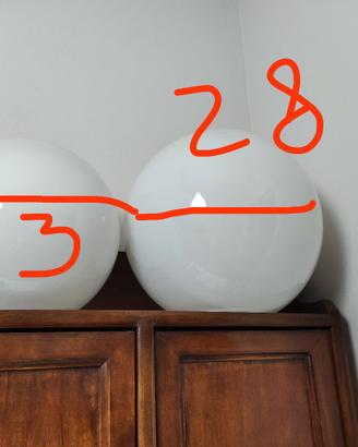 bocce lampadario prima metà del '900