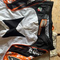 Pantaloni Motocross UFO Bianco/Arancio/Nero
