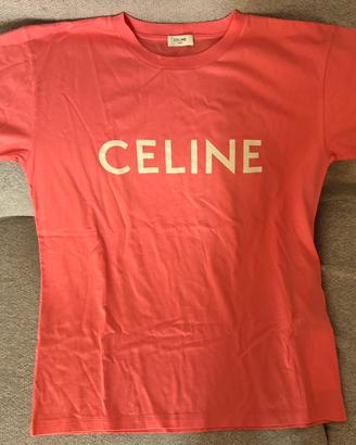 T-shirt donna Celine rosa fluo