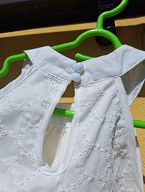 camicia sangallo bianca smanicata shein