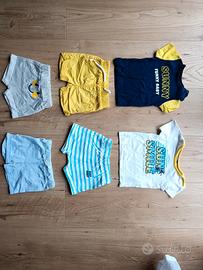 Lotto 6 pezzi Abbigliamento Neonato Estivo 