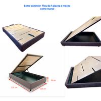 SOMMIER  1 piazza  1/2  FLOU