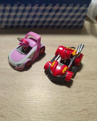Sonic Racing Amy Rose Knuckles Auto Lotto Figure
