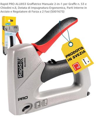 Graffatrice Manuale 2-in-1 per Graffe n. 53