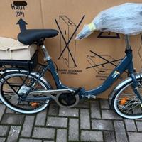 i-Bike, Fold Green, Bicicletta Elettrica Blu nuova
