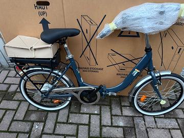 i-Bike, Fold Green, Bicicletta Elettrica Blu nuova