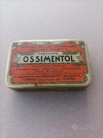 Scatola Latta Vintage "Ossimentol"