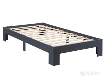 Letto singolo con rete e materasso
