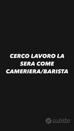 Aiuto cameriera,barista,pizzeria