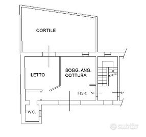 Bilocale con cortile privato Via Tuveri Cagliari