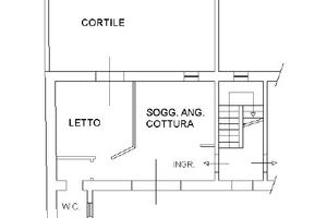 Bilocale con cortile privato Via Tuveri Cagliari