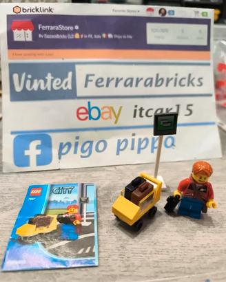 LEGO 7567 passeggero aereo aeroporto turista con i