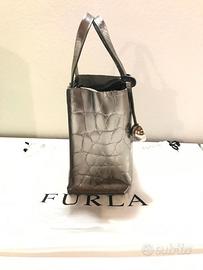 BORSA FURLA ARGENTO A MANO