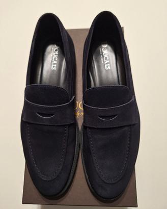 Mocassino uomo camoscio Blu Doucal's - Tg. 41.5