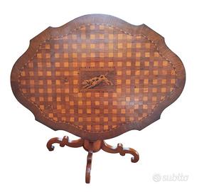 Tavolo Rolo cappello del prete Mari XIX sec.