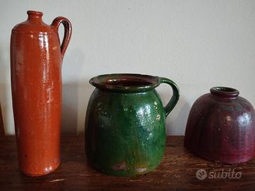 Vasi colorati decorativi in terracotta 