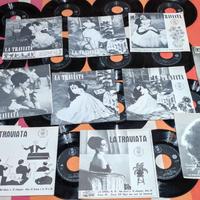 Opera completa 45 Giri La Traviata Lotto 14 vinili