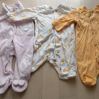 Set 4 tutine e un pantaloncino 0 mesi