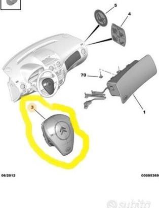 AIRBAG LATO GUIDA CITROEN C2, C3, C3 II, PLURIEL