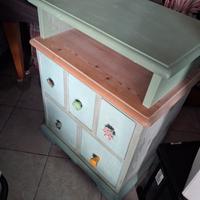 mobile in legno  fenice color verde acq