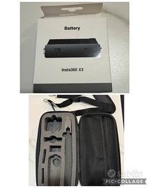 Batteria e custodia a tracolla insta 360 x3
