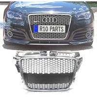 GRIGLIA AUDI A3 8P 08-12 LOOK RS CROMATO NERO
