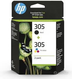 HP 305 Nero e Tricromia, Confezione da 2 Cartucce