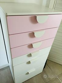 Cassettiera Ikea bicolore Smastad