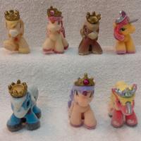Lotto 7 Little pony unicorno miniature mini Figure