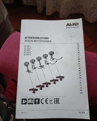 istruzioni decespugliatori al-co