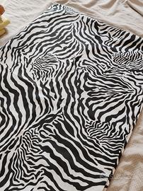 copriletto matrimoniale cotone zebrato