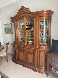 Mobile credenza salone vetrina in legno