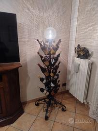 porta bottiglie ferro battuto